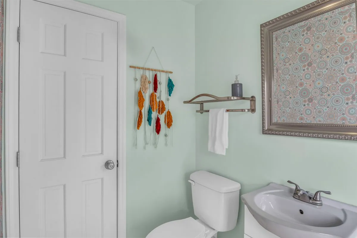 There's even a half bath  to use, only accessible when hanging on the porch. Heated toilet seat for those chilly nights.