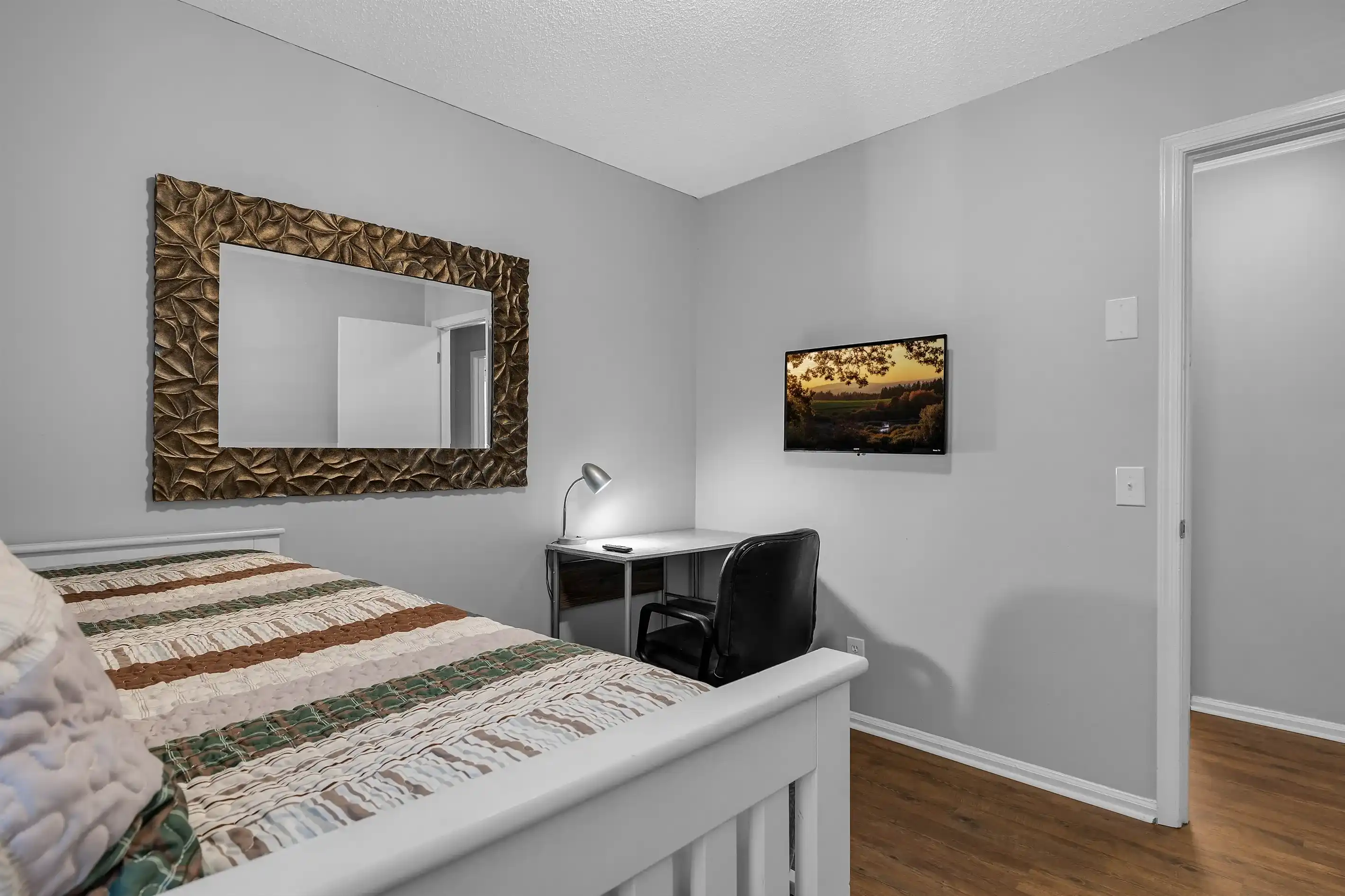Working from home? This desk is the perfect spot to set -up shop while enjoying the high speed WiFi.