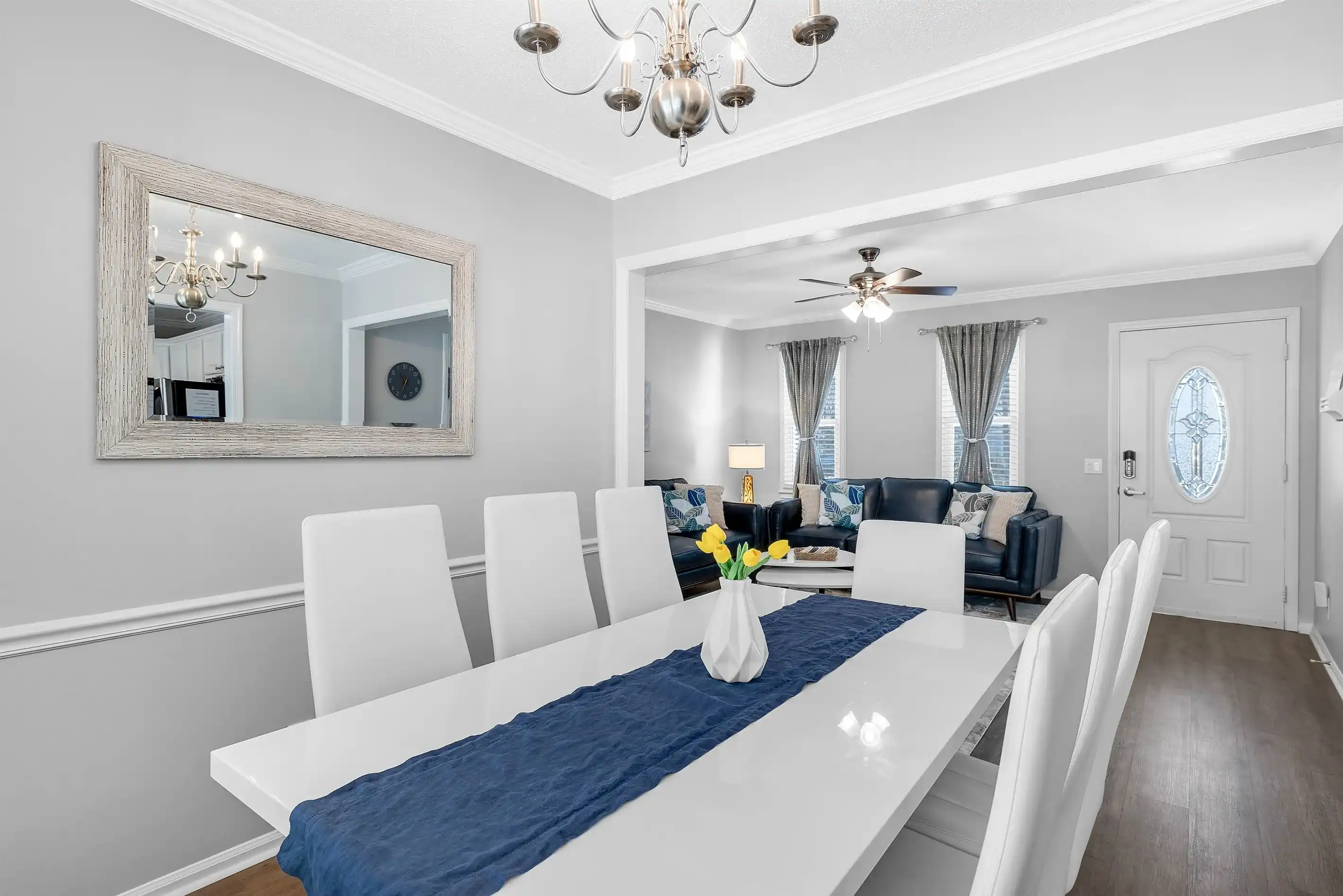 Enjoy dining for 8 inside, or if the weather is nice you can move it to the picnic table on the covered porch.