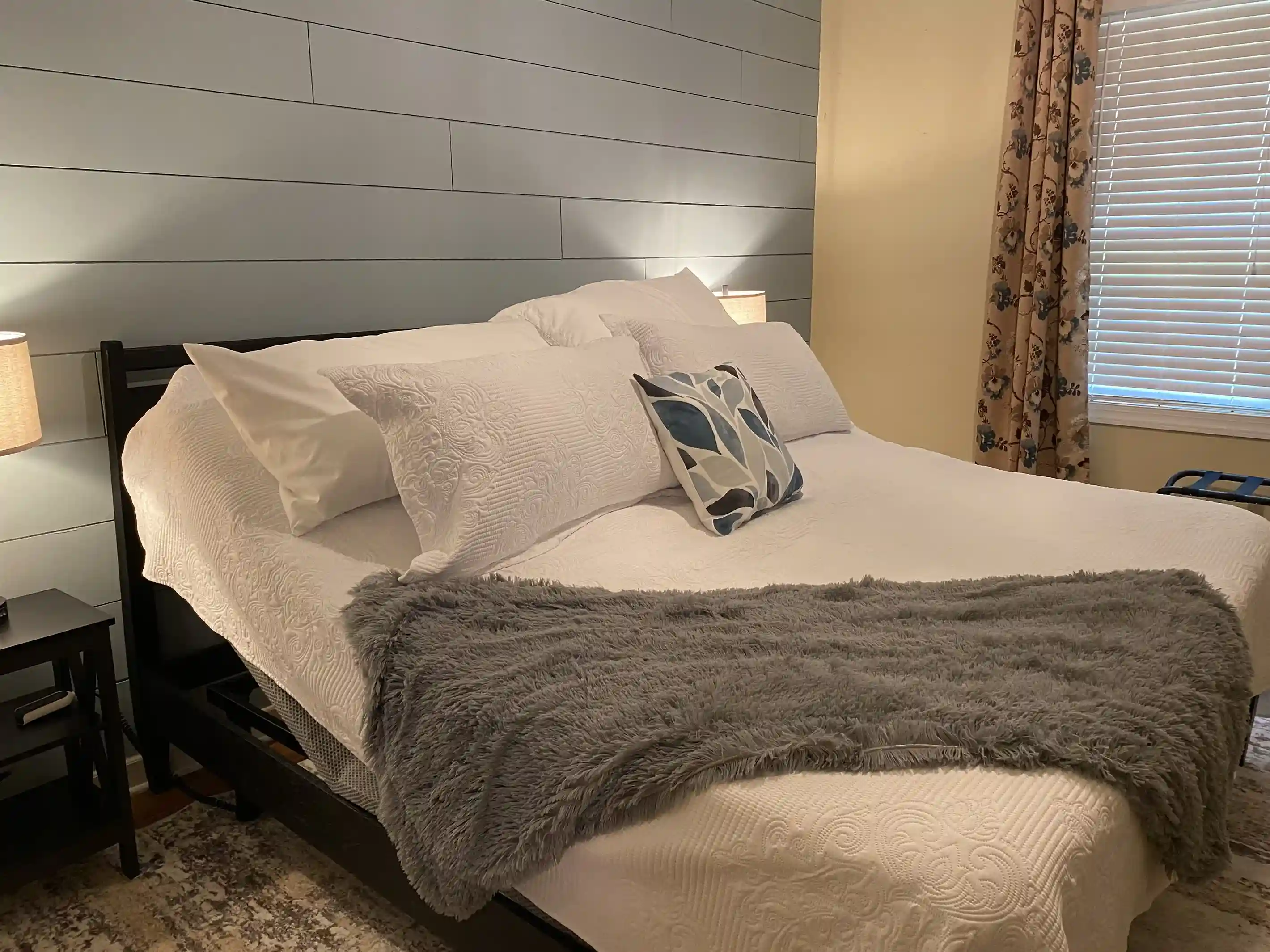 Prop yourself up while watching TV, as each bedroom has an adjustable bed and TV with Netflix provided.