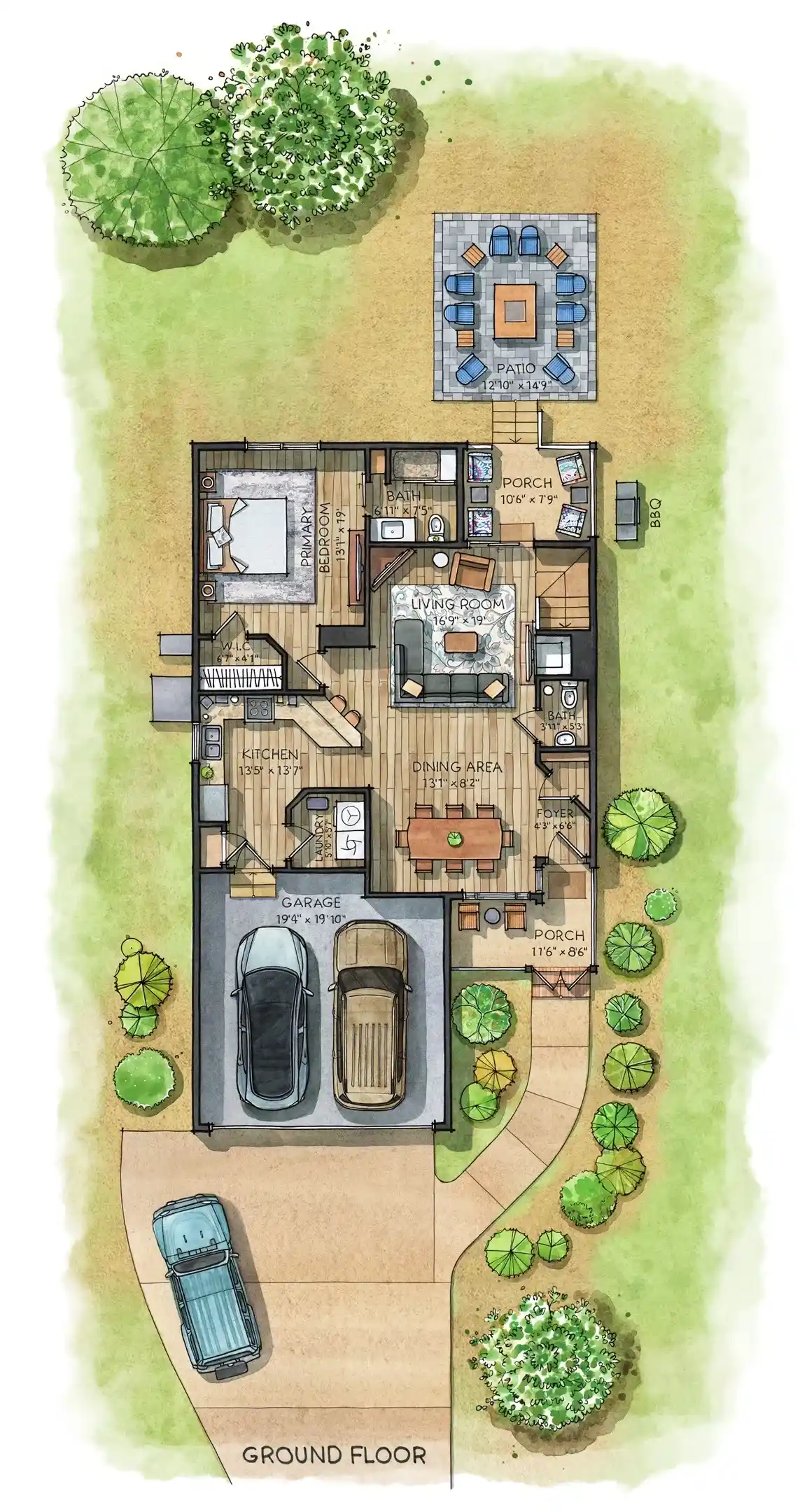 Main Floor - envision the layout of the house.