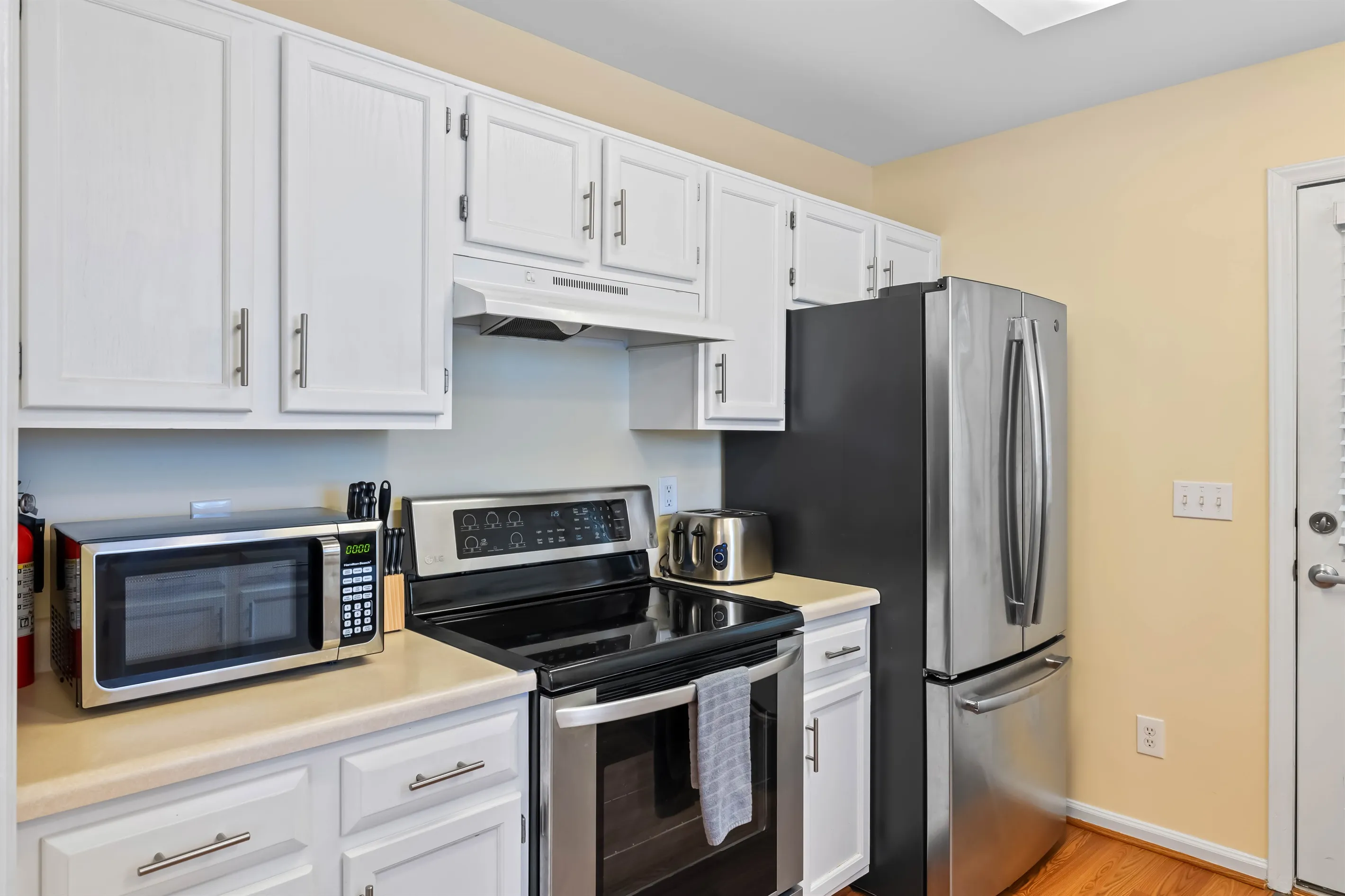 The kitchen is well equipped to make your meals at home.