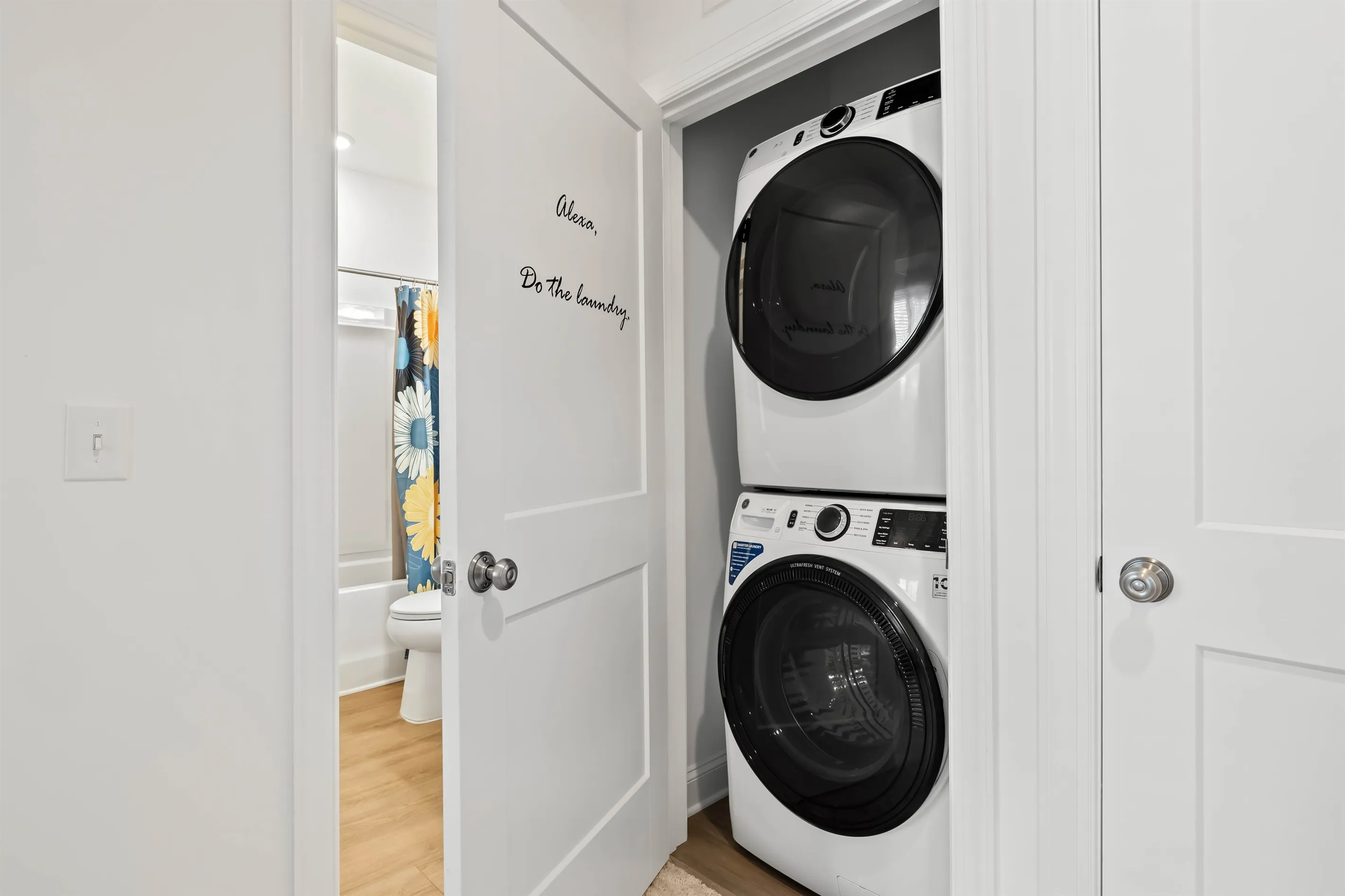 Full size washer/dryer provided to keep up with your laundry needs.