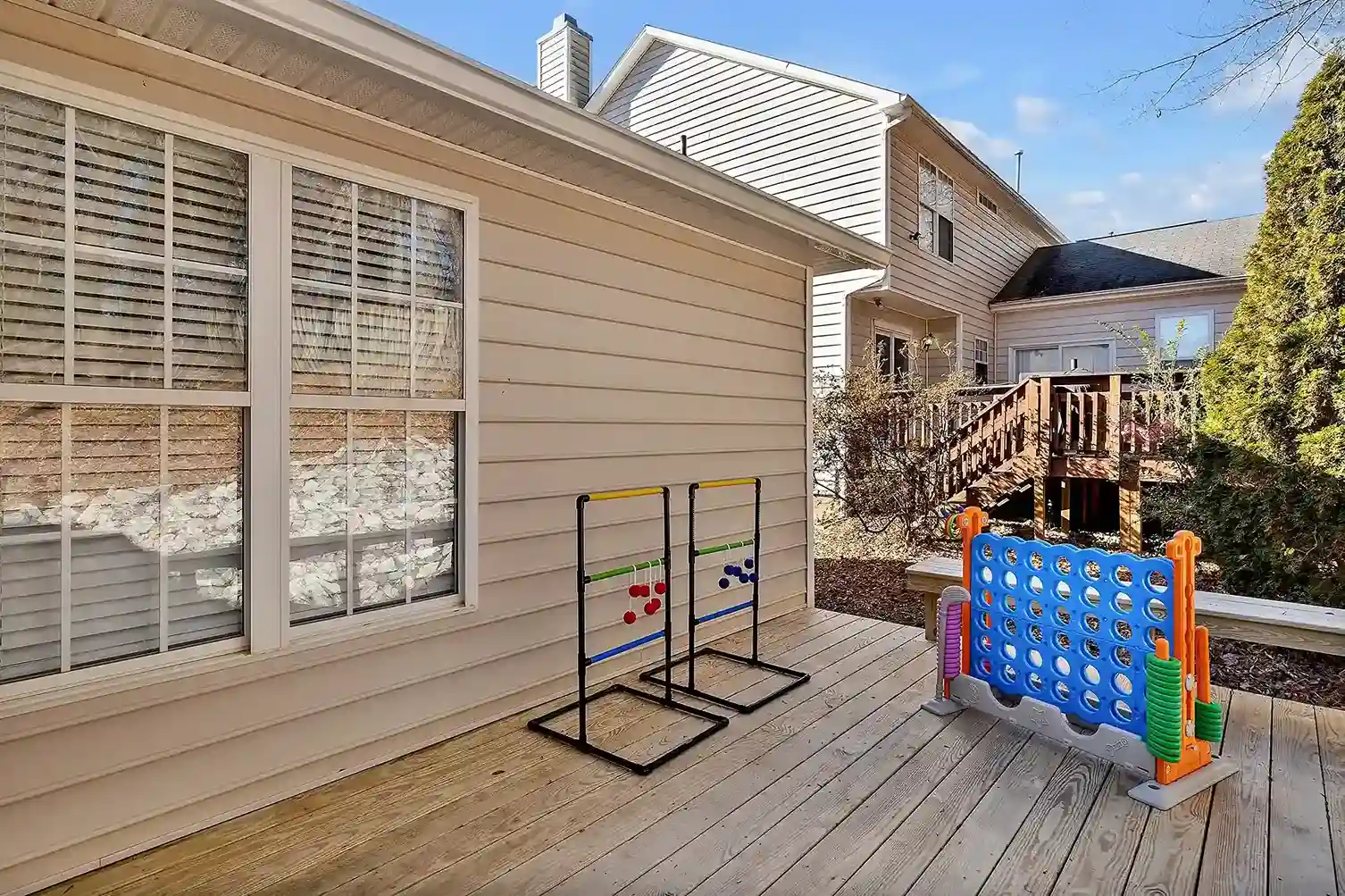 Enjoy a game of connect four or ladder toss on a beautiful day.