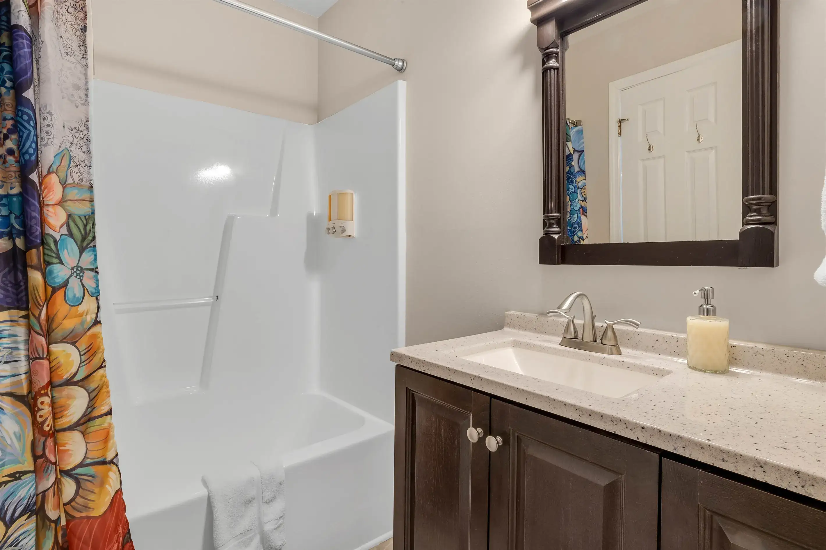 Each bathroom includes shampoo, conditioner, soap and make-up wipes.
